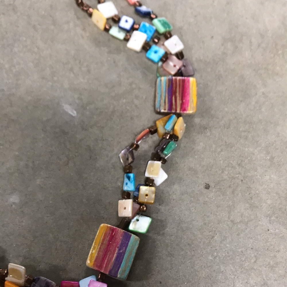 Colorful necklace.  New condition - Picture 5 of 5